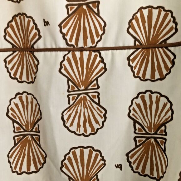 Vested Gentress Shift Dress Womens M 12 Sleeveless VTG Hand Screened Shell Print - Picture 6 of 15